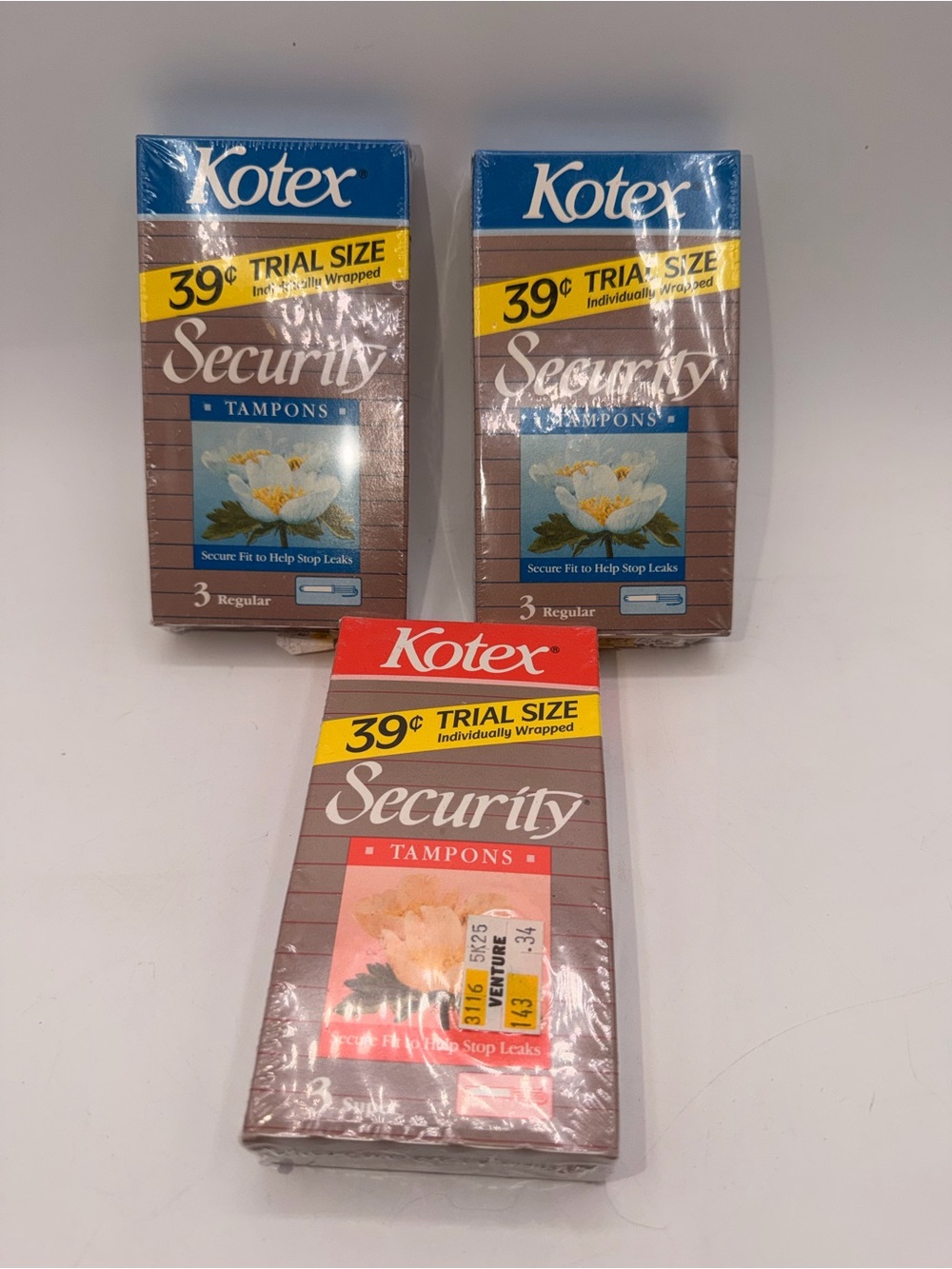 Vintage Kotex Security Tampons Trial Size